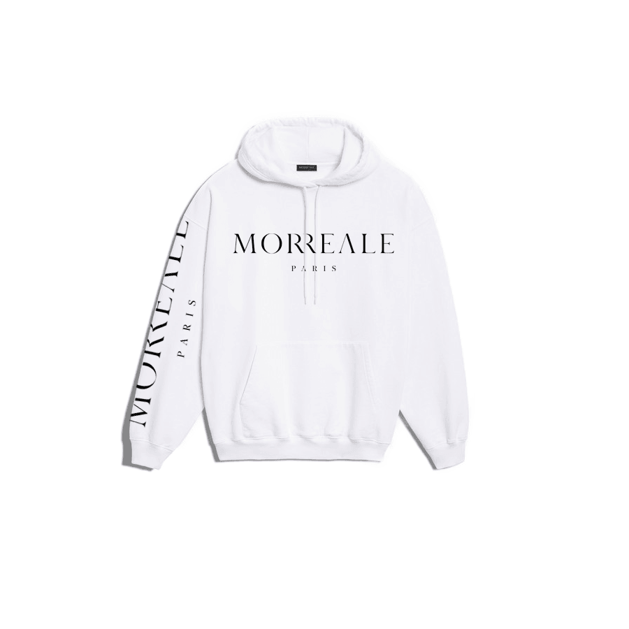 Morreale Paris White / S Morreale Paris Logo Hoodie